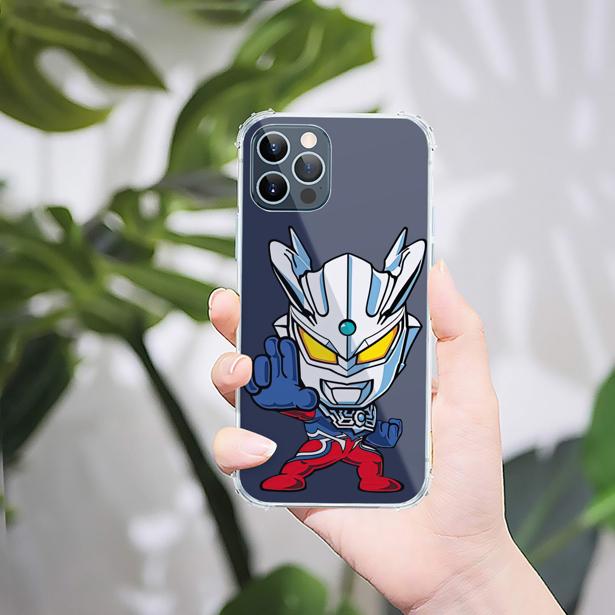 （画像用） ウルトラマン Ultraman 【iPhone 12シリーズ対応】透明スマホケース（クリアソフトケース）